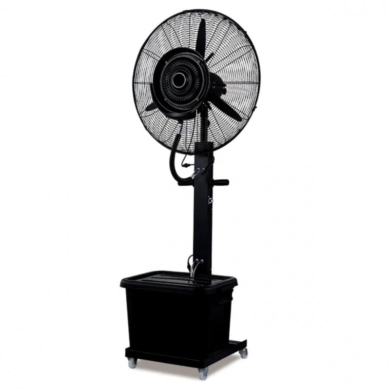 Ventilator cu pulverizare apa DeHome Fresh 65, diametru elice 65 cm, putere motor 260W, rezervor 40 L, racire pana la 7°C, autonomie 8 ore