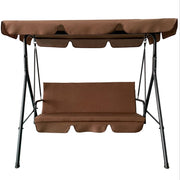 Balansoar de gradina cu umbrar DeHome Joy L2000, 3 locuri, 170 x 115 x 153 cm, 150 kg greutate suportata