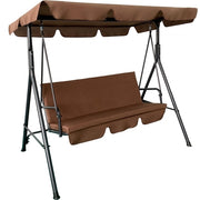 Balansoar de gradina cu umbrar DeHome Joy L2000, 3 locuri, 170 x 115 x 153 cm, 150 kg greutate suportata