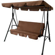 Balansoar de gradina cu umbrar DeHome Joy L2000, 3 locuri, 170 x 115 x 153 cm, 150 kg greutate suportata