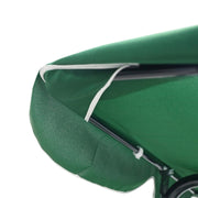 Balansoar de gradina DeHome Joy L2000, 3 locuri, cu umbrar inclus, cadru otel si poliester, verde, 170 x 115 x 153 cm, greutate maxima 150 kg