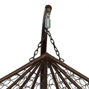 Leagan tip cuib DeHome Joy 500, dublu cu suport otel si perna inclusa, 132 x 120 x 72/198 cm, greutate suportata 200 kg