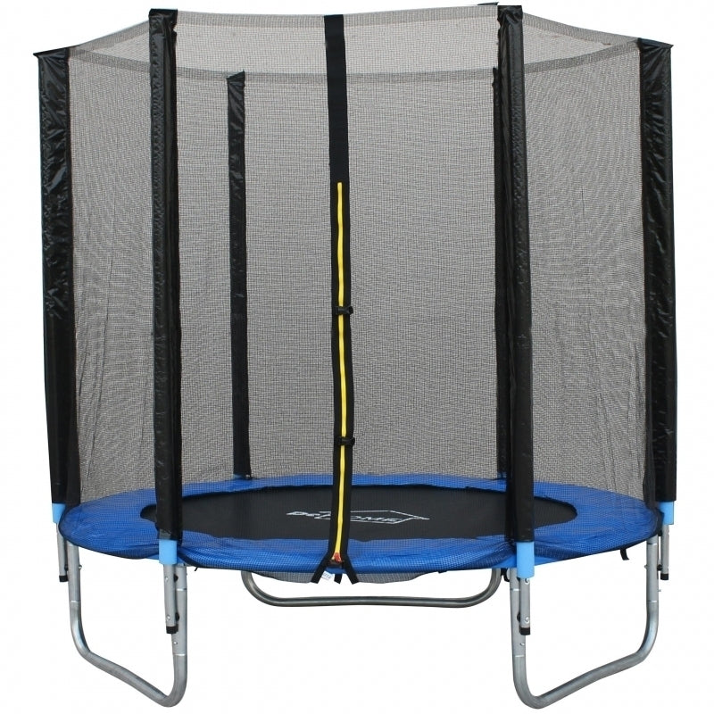 Trambulina DeHome Jumper 1006, diametru 183 cm, greutate suportata 150 kg, plasa de siguranta din polipropilena, structura din otel galvanizat