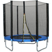 Trambulina DeHome Jumper 1006, diametru 183 cm, greutate suportata 150 kg, plasa de siguranta din polipropilena, structura din otel galvanizat