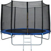 Trambulina DeHome Jumper 1010, diametru 305 cm, cu plasa de siguranta exterioara si protectie arcuri incluse, structura otel robusta