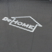 Trambulina DeHome Jumper 3008, diametru 244 cm, cu plasa de siguranta inalta de 163 cm, scara inclusa, stalpi curbati tip pampkin, structura otel