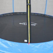 Trambulina DeHome Jumper 3010, diametru 305 cm, plasa de siguranta 163 cm, scara, stalpi curbati, structura metalica, protectie arcuri spuma si polietilena