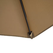 Umbrela tip banana DeHome Jardin U300 Crem, dimensiune 3 m, picior sustinere cu baza in X