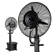 Ventilator cu pulverizare apa DeHome Fresh 65, diametru elice 65 cm, putere motor 260W, rezervor 40 L, racire pana la 7°C, autonomie 8 ore